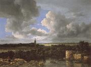 A Landscape with a Ruined Castle and a Church Jacob van Ruisdael